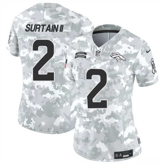 Women's Denver Broncos #2 Patrick Surtain II 2024 F.U.S.E Arctic Camo Salute To Service Limited Stitched Jersey Dzhi,We sell and wholesale Women's Denver Broncos #2 Patrick Surtain II 2024 F.U.S.E Arctic Camo Salute To Service Limited Stitched Jersey Dzhi on line form chian!
